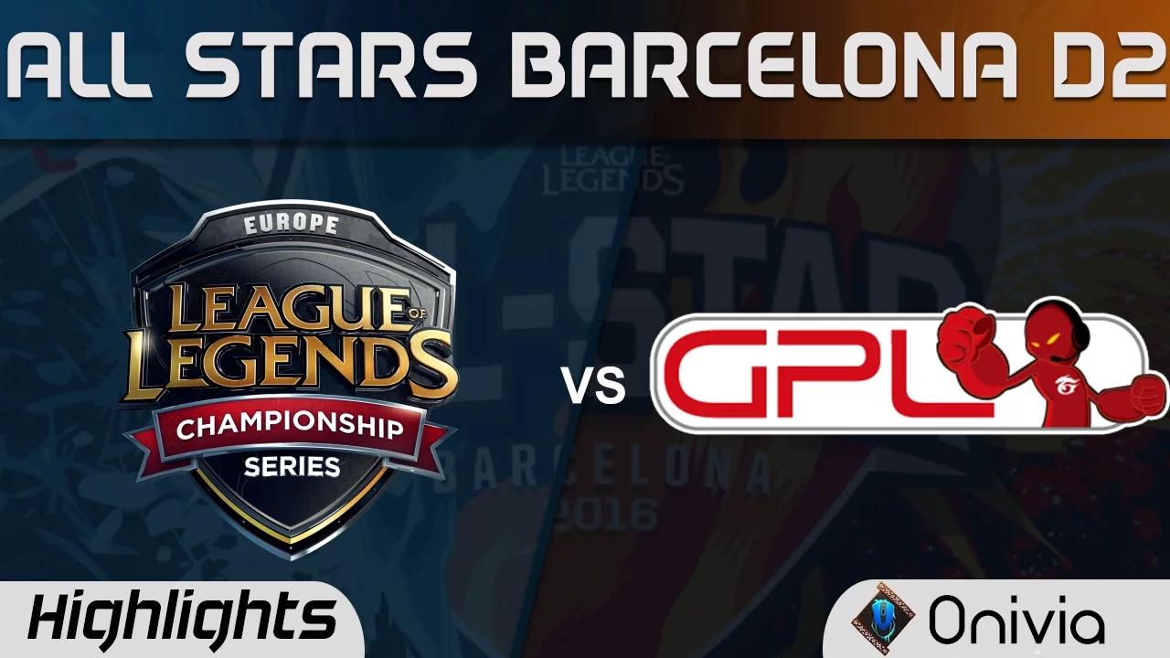 EU LCS vs GPL Highlights All Stars Barcelona 2016 D2 Europe vs SouthEast Asia thumbnail