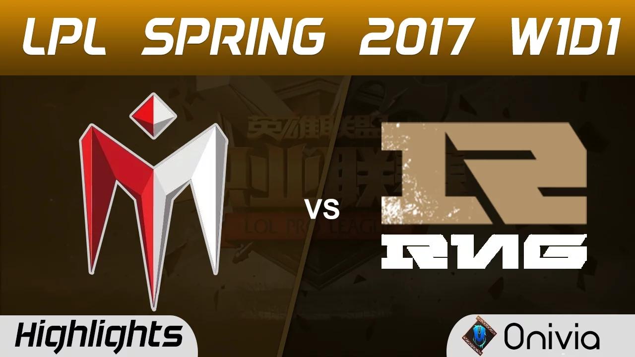 IM vs RNG Highlights Game 1 LPL Spring 2017 W1D1 I May vs Royal Never Give Up thumbnail