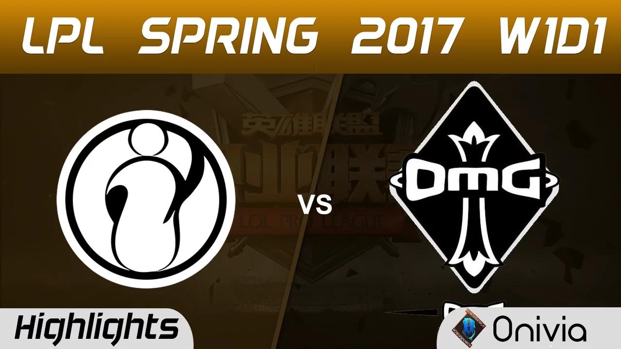 IG vs OMG Highlights Game 1 LPL Spring 2017 W1D1 Invictus Gaming vs OMG thumbnail