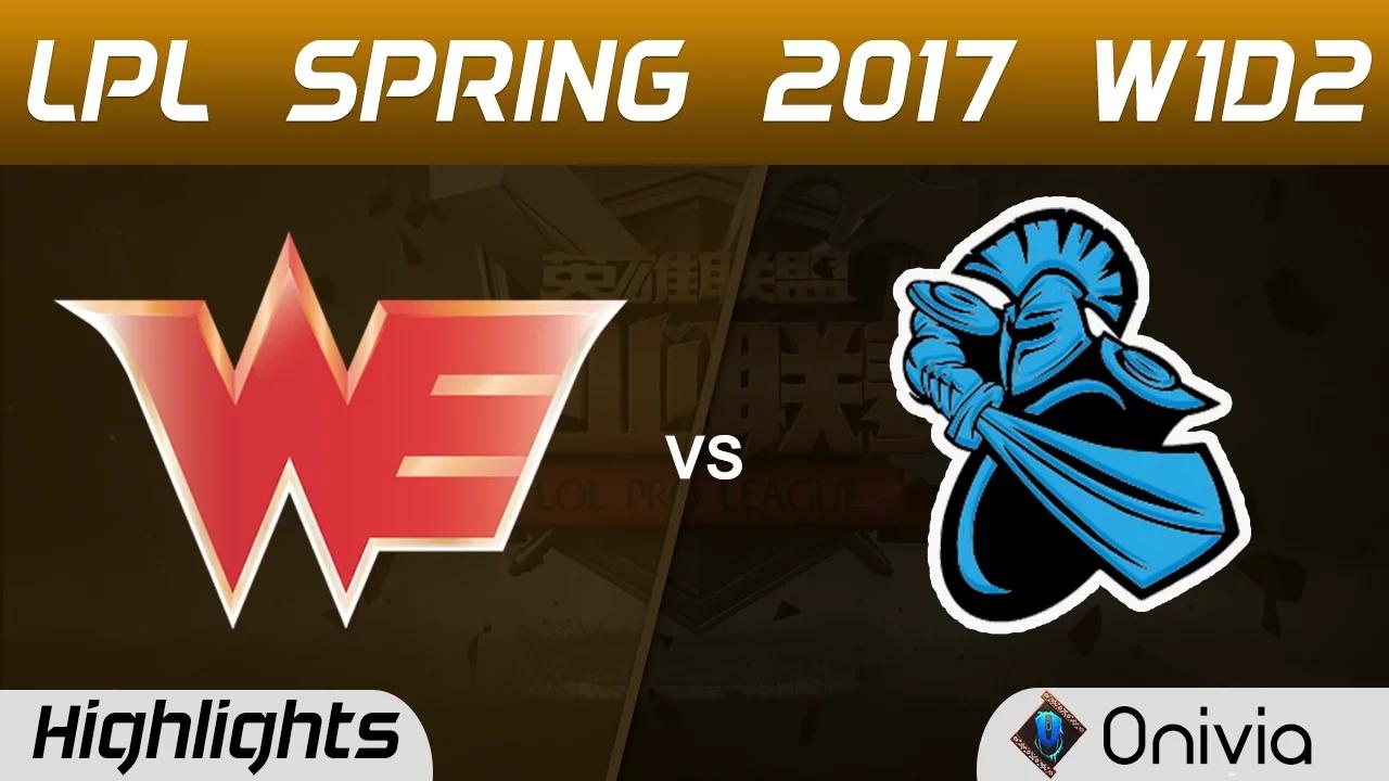 WE vs NB Highlights Game 1 LPL Spring 2017 W1D2 Team WE vs NewBee thumbnail