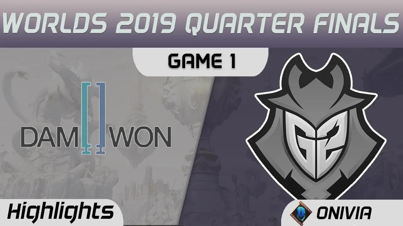 DWG vs G2 Highlights Game 1 Worlds 2019 Main Event Quarter Finals Damwon Gaming vs G2 Esports by Oni thumbnail