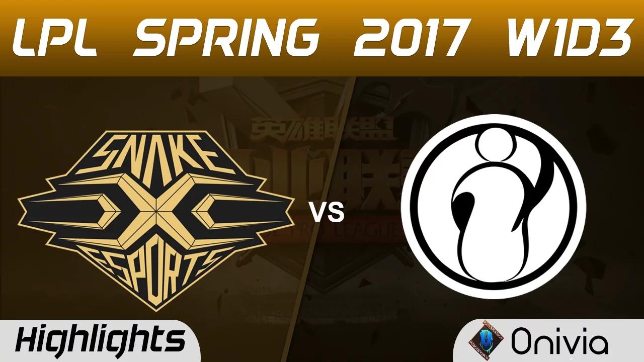 SNAKE vs IG Highlights Game 1 LPL Spring 2017 W1D3   Snake Esports vs Invictus Gaming thumbnail