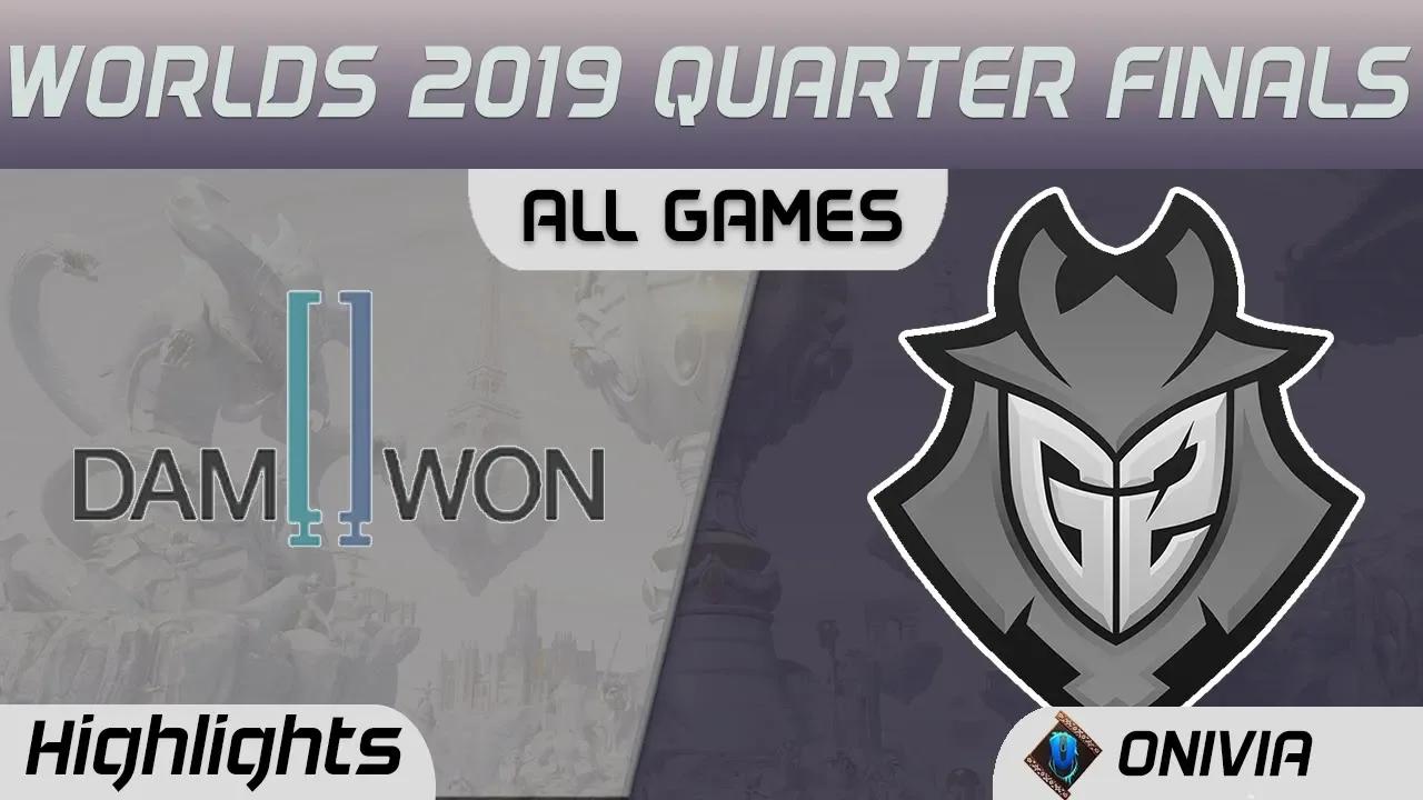 DWG vs G2 Series Highlights Worlds 2019 Quarter Finals Damwon Gaming vs G2 Esports by Onivia thumbnail