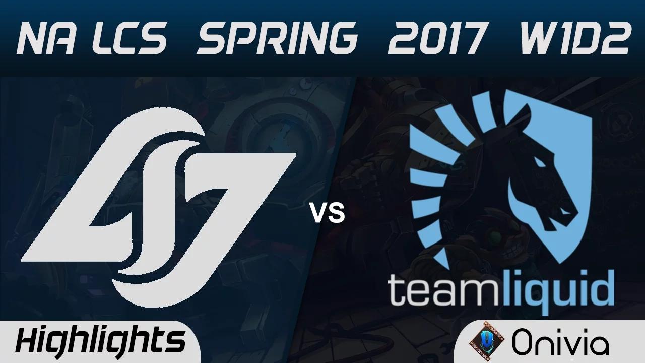 CLG vs TL Highlights Game 2 NA LCS Spring 2017 W1D2 Counter Logic Gaming vs Team Liquid thumbnail