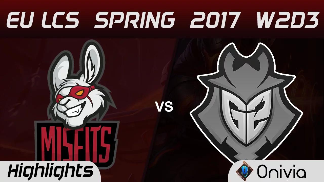 MSF vs G2 Highlights Game 3 EU LCS Spring 2017 W2D3 Misfits vs G2 Esports thumbnail