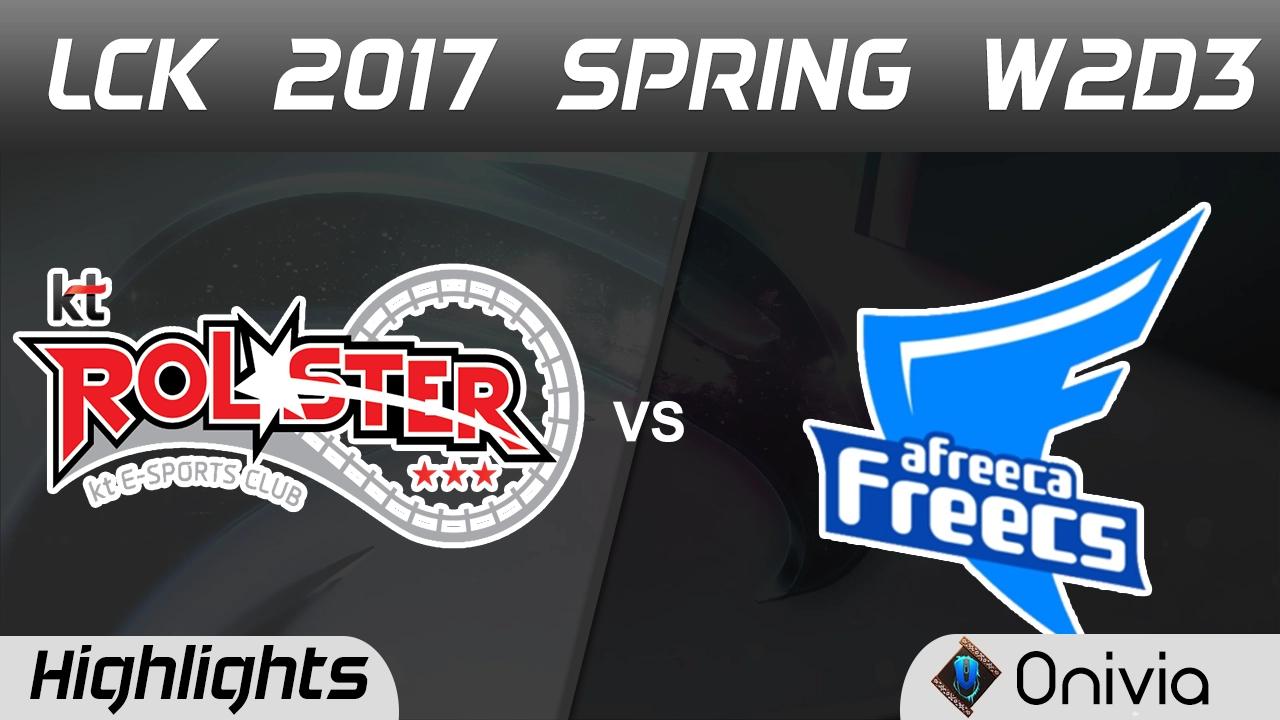 KT vs AFS Highlights Game 1 LCK Spring 2017 W3D1 KT Rolster vs Afreeca Freecs thumbnail