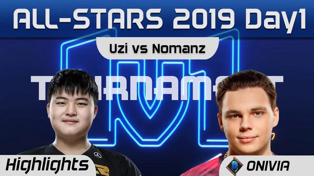 Uzi vs Nomanz 1v1 Highlights LoL All Stars 2019 Round 1 By Onivia thumbnail