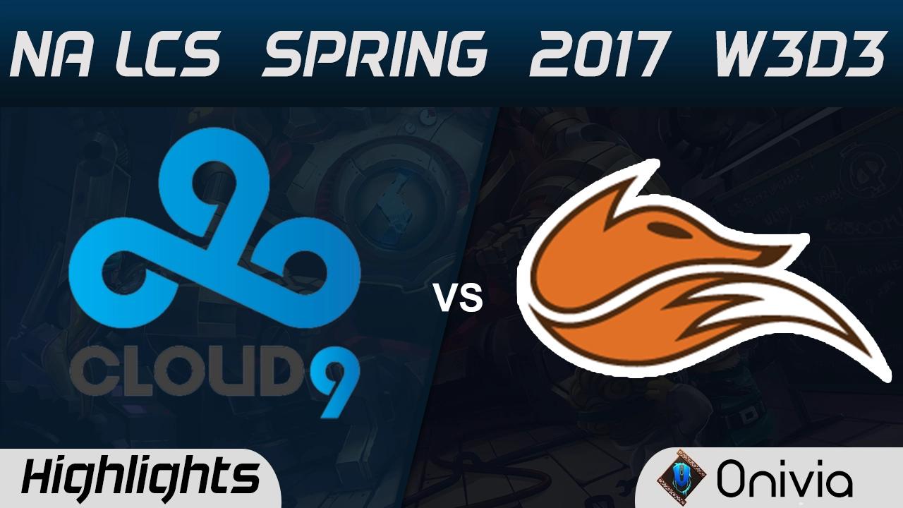 C9 vs FOX Highlights Game 1 NA LCS Spring 2017 W3D3 Cloud9 vs Echo Fox thumbnail