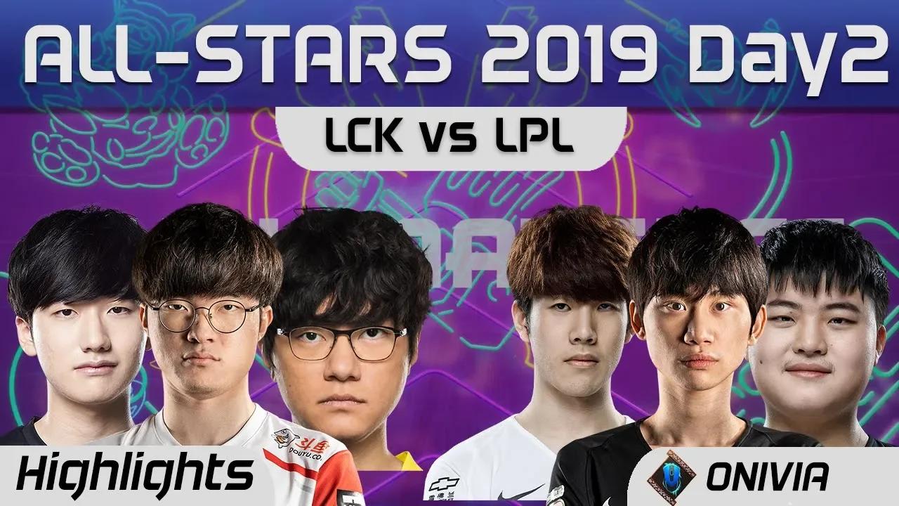 LCK (Faker Madlife) vs LPL (Doinb TheShy) Showmatch Highlights LoL All Stars 2019 by Onivia thumbnail