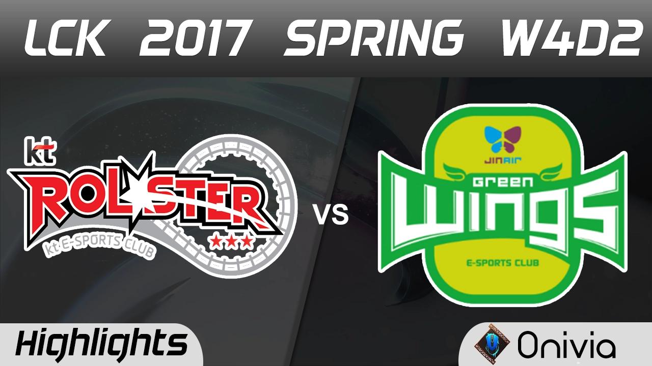 KT vs JAG Highlights Game 1 LCK Spring 2017 W4D2 KT Rolster vs Jin Air Green Wings thumbnail