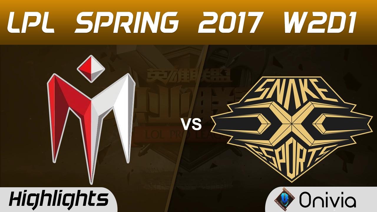 IM vs SS Highlights Game 2 LPL Spring 2017 W2D1 I May vs Snake thumbnail