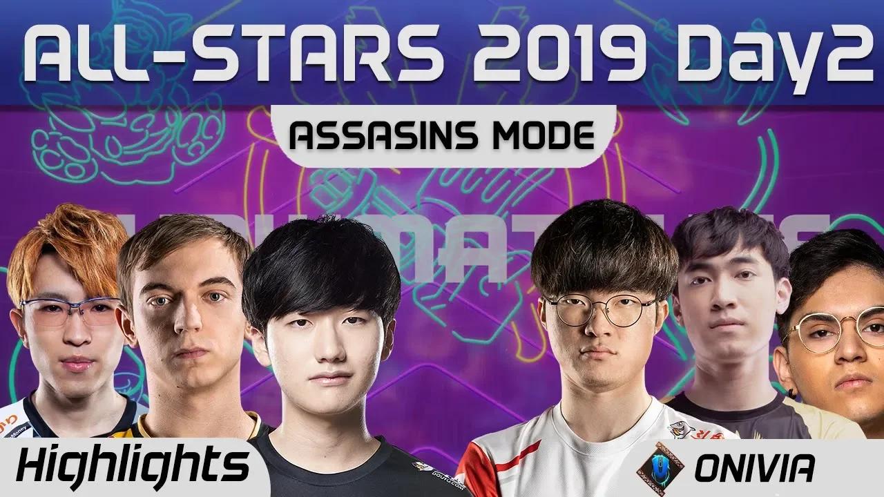 Team Blue (Caps Peanut) vs Team Red (Faker Levi ) Highlights LoL All Stars 2019 by Onivia thumbnail