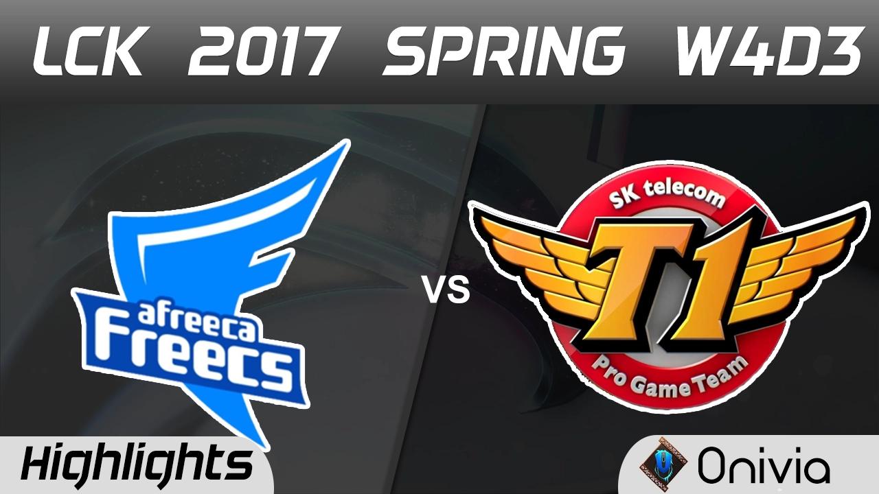 AFS vs SKT Highlights Game 1 LCK Spring 2017 W4D3 Afreeca Freecs vs SK Telecom T1 thumbnail