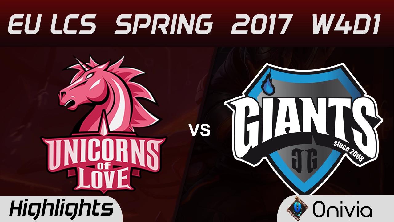 UOL vs GIA Highlights Game 1 EU LCS Spring 2017 W4D1 Unicorns of Love vs Giants thumbnail