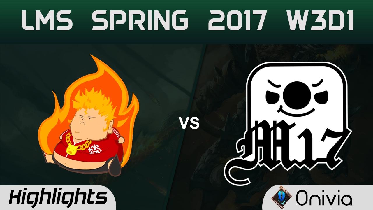 FB vs M17 Highlights Game 3 LMS Spring 2017 W3D1 Fireball vs Machi Esports thumbnail