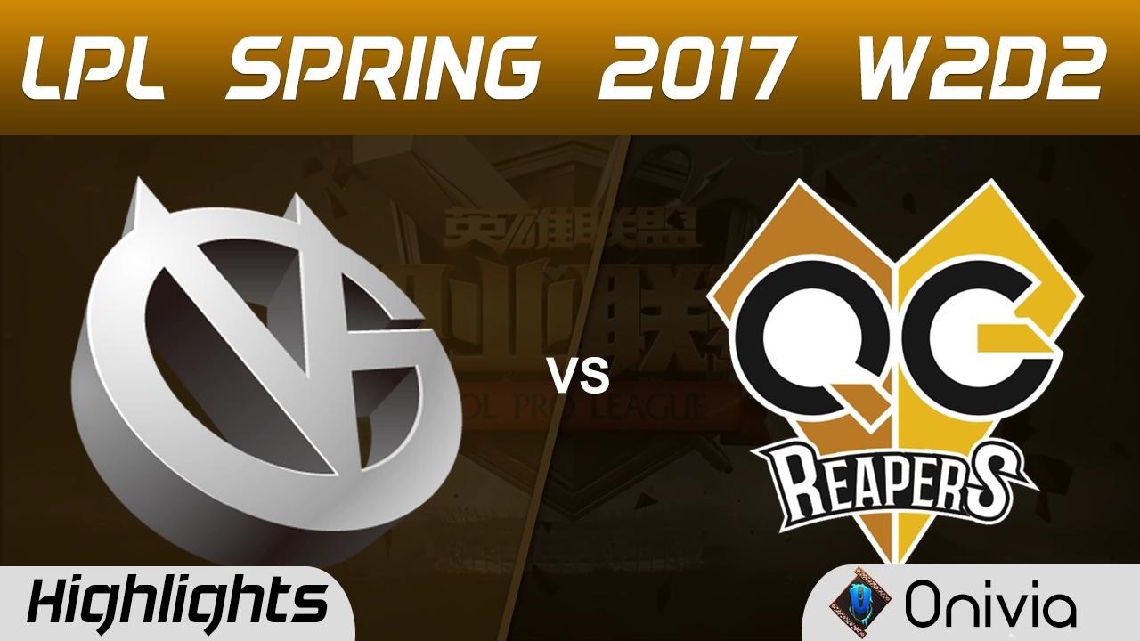 VG vs QG Highlights Game 2 LPL Spring 2017 W2D2 Vici Gaming vs Qiao Gu Reapers thumbnail