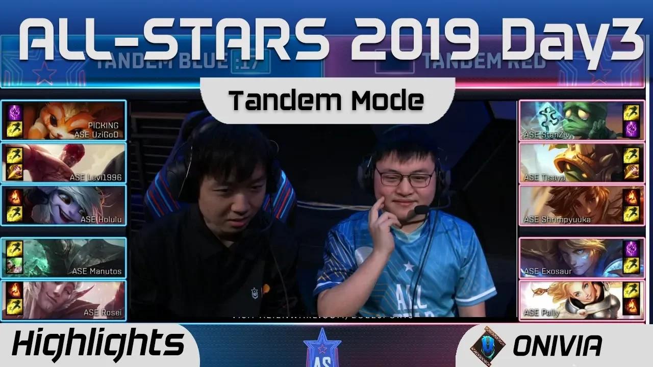 Team Blue (Uzi God) vs Team Red (Stan Ziv) Showmatch Tandem Mode Highlights LoL All Stars 2019 thumbnail