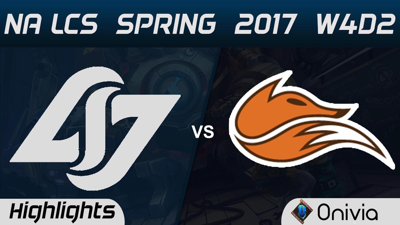 CLG vs FOX Highlights Game 1 NA LCS Spring 2017 W4D2 Counter Logic Gaming vs Echo Fox thumbnail