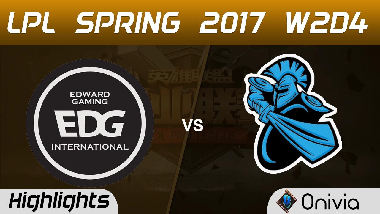 EDG vs NB Highlights Game 2 LPL Spring 2017 W2D4  EDward Gaming vs Newbee thumbnail