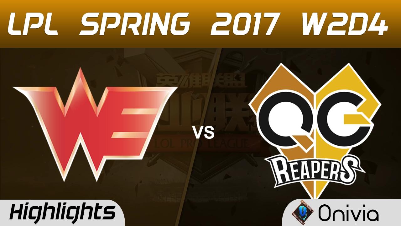 WE vs QG Highlights Game 1 LPL Spring 2017 W2D4  Team WE vs QG Reapers thumbnail