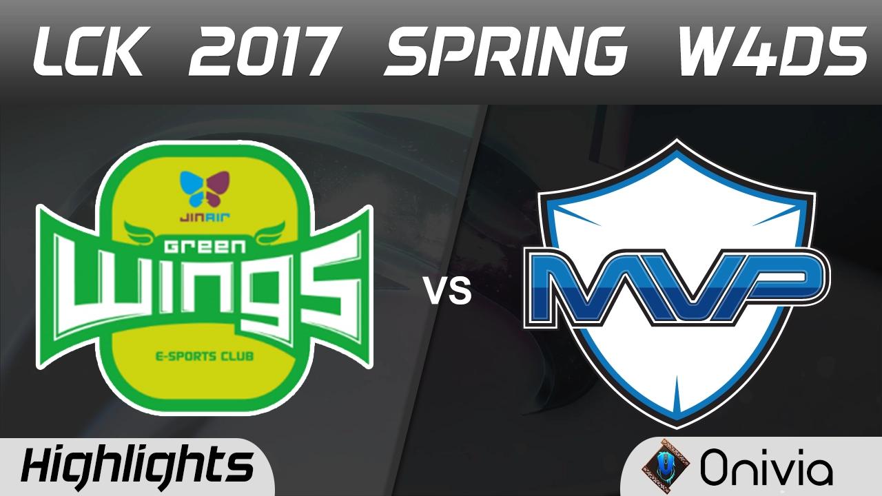 JAG vs MVP Highlights Game 1 LCK Spring 2017 W4D5 Jin Air Green Wings vs MVP thumbnail