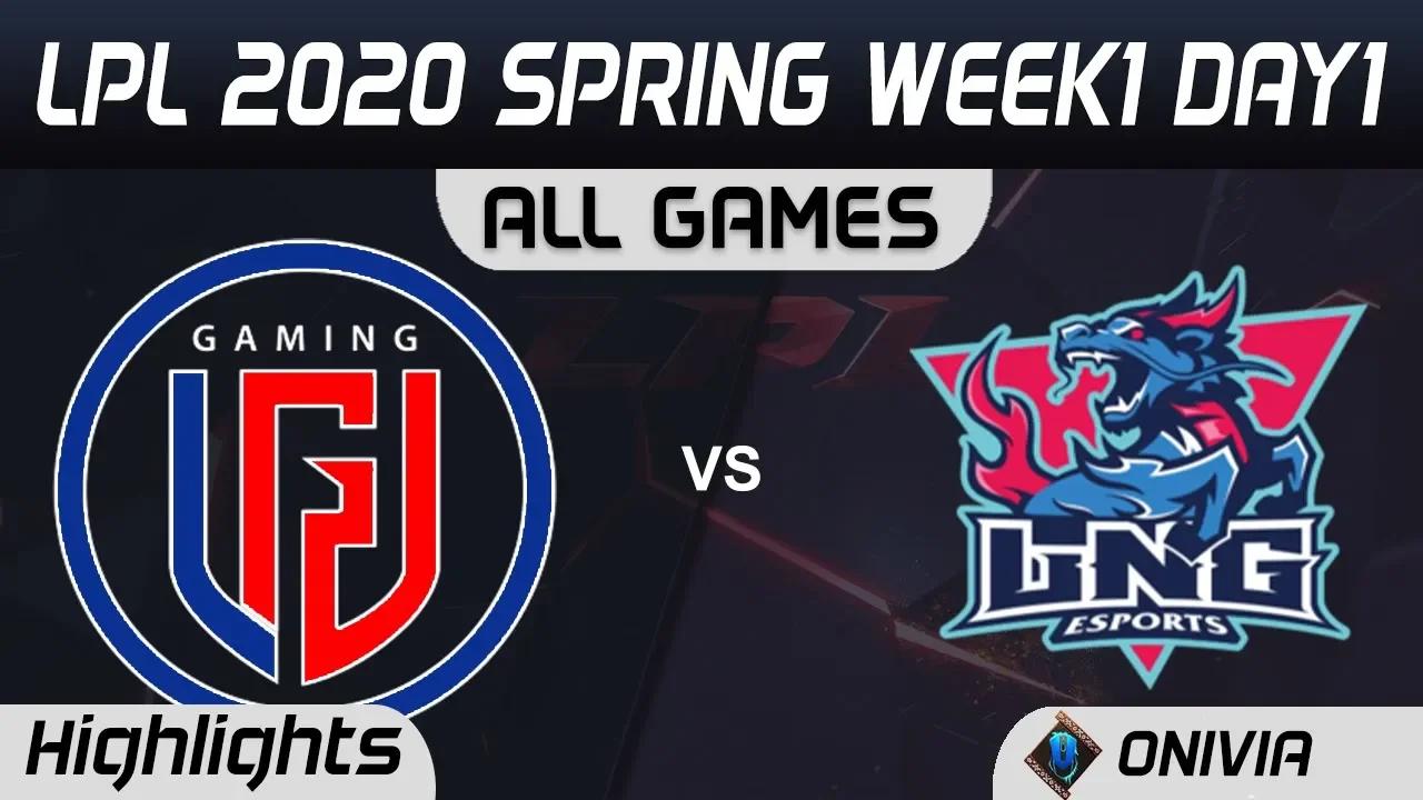 LGD vs LNG ALL GAMES Highlights LPL Spring 2020 W1D1 LGD Gaming vs LNG Esports LPL Highlights 2020 b thumbnail