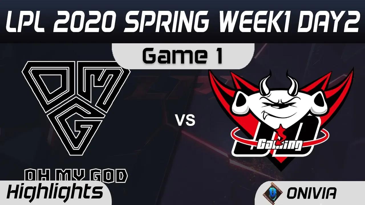 OMG vs JDG Highlights Game 1 LPL Spring 2020 W1D2 OMG vs JD Gaming LPL Highlights 2020 by Onivia thumbnail