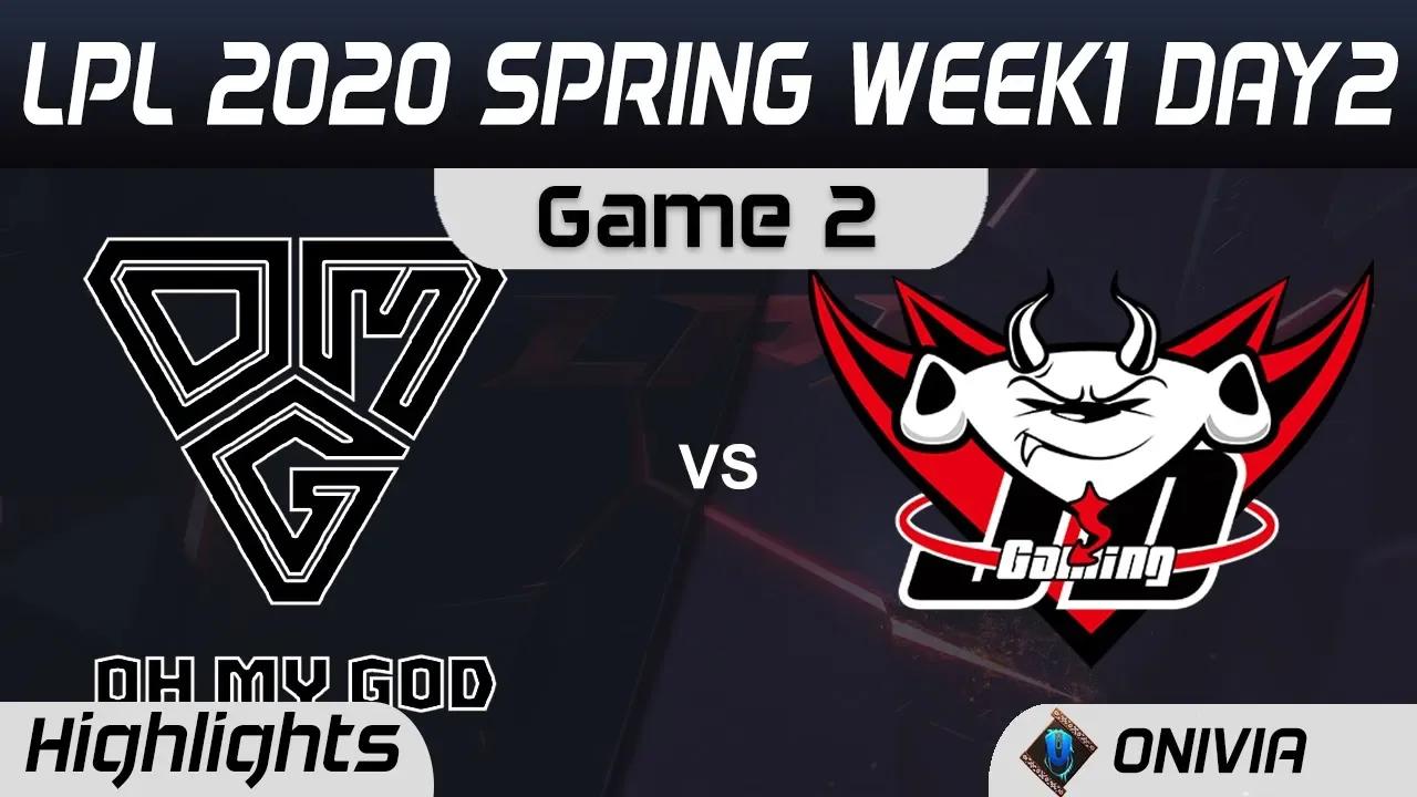 OMG vs JDG Highlights Game 2 LPL Spring 2020 W1D2 OMG vs JD Gaming LPL Highlights 2020 by Onivia thumbnail