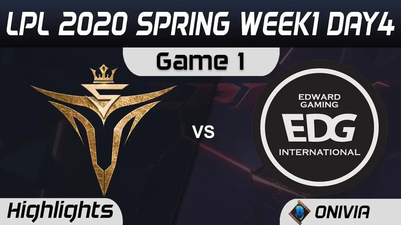 V5 vs EDG Highlights Game 1 LPL Spring 2020 W1D4 Victory Five vs Edward Gaming LPL Highlights 2020 b thumbnail