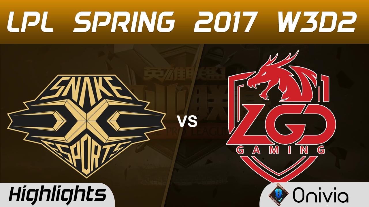 SS vs LGD Highlights Game 1 LPL Spring 2017 W3D2 Snake vs LGD Gaming thumbnail