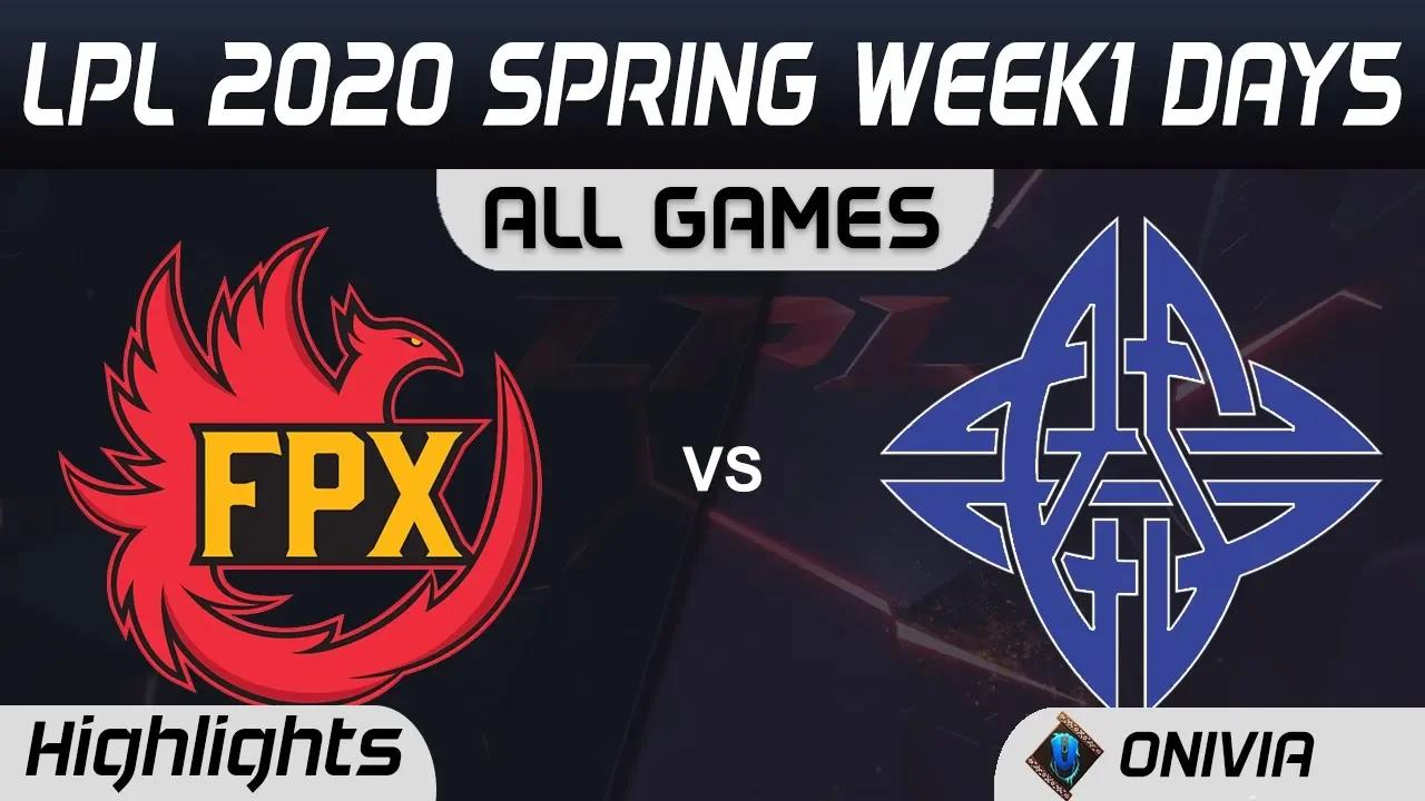 FPX vs ES ALL GAMES Highlights LPL Spring 2020 W1D5 FunPlus Phoenix vs eStar LPL Highlights 2020 by thumbnail