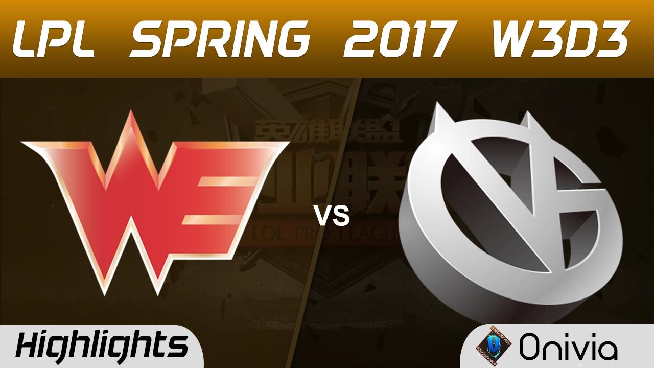 WE vs VG Highlights Game 1 LPL Spring 2017 W3D3 Team WE vs Vici Gaming thumbnail