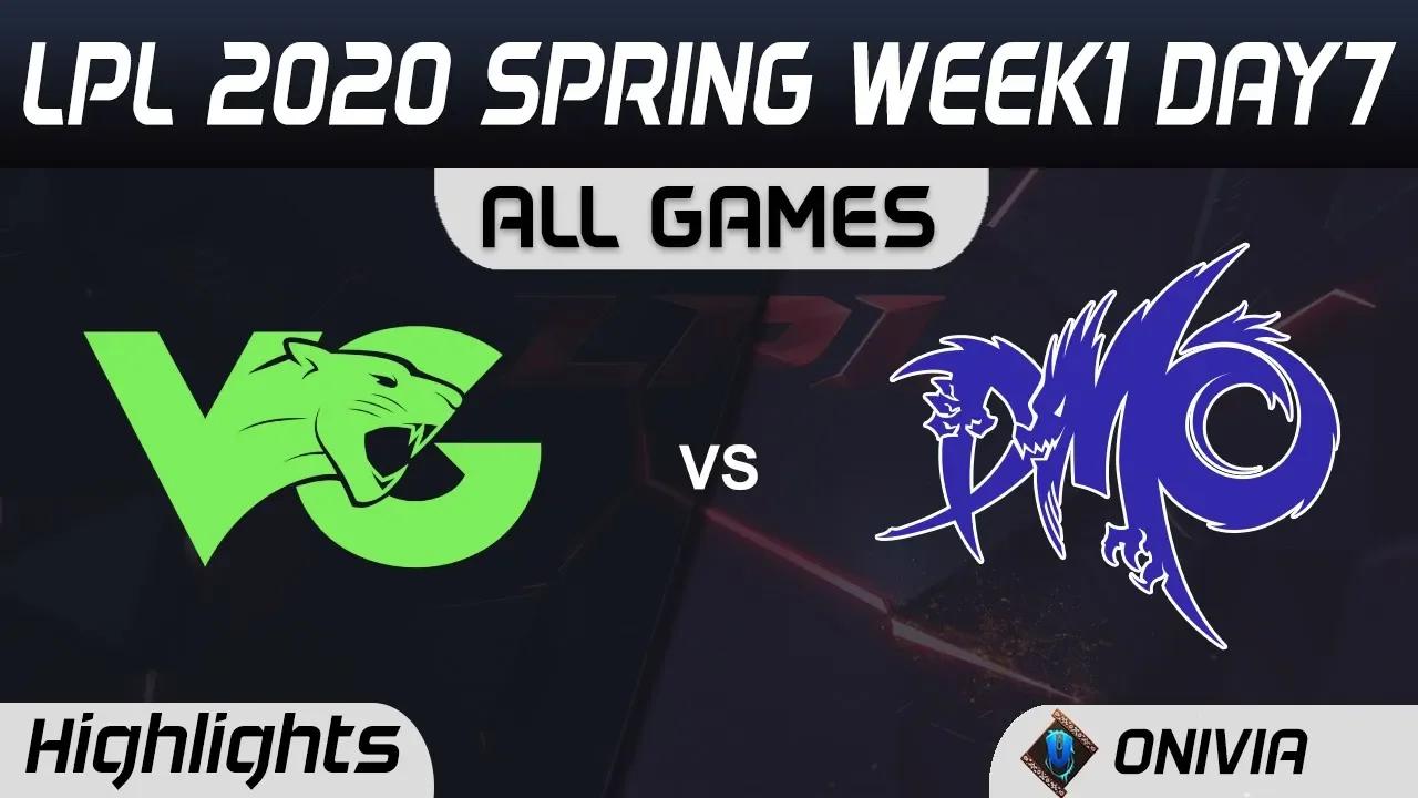 VG vs DMG ALL GAMES Highlights LPL Spring 2020 W1D7 Vici Gaming vs Dominus Esports LPL Highlights 20 thumbnail