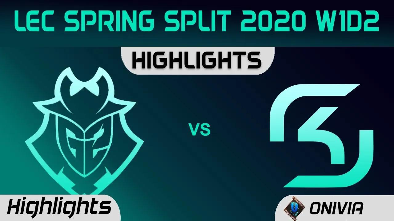 G2 vs SK Highlights LEC Spring 2020 W1D2 G2 Esports vs SK Gaming LEC Highlights 2020 by Onivia thumbnail