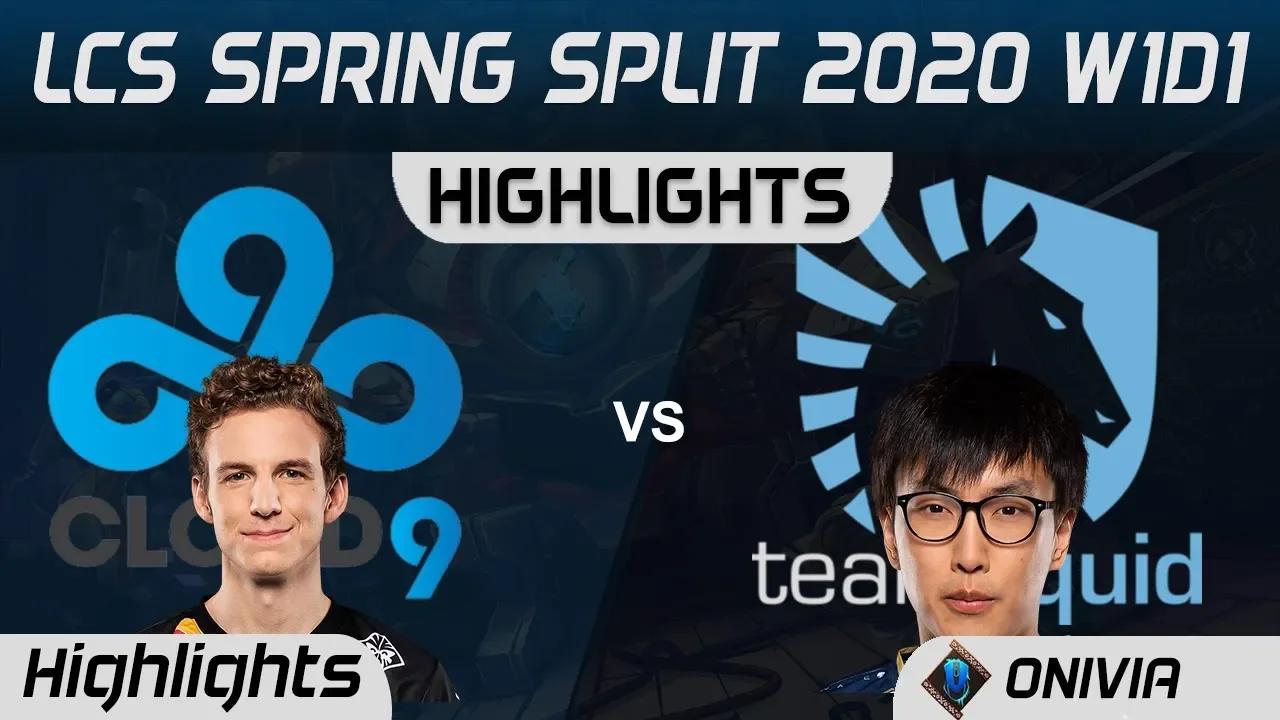 C9 vs TL Highlights LCS Spring 2020 W1D1 Cloud9 vs Team Liquid LCS Highlights 2020 by Onivia thumbnail