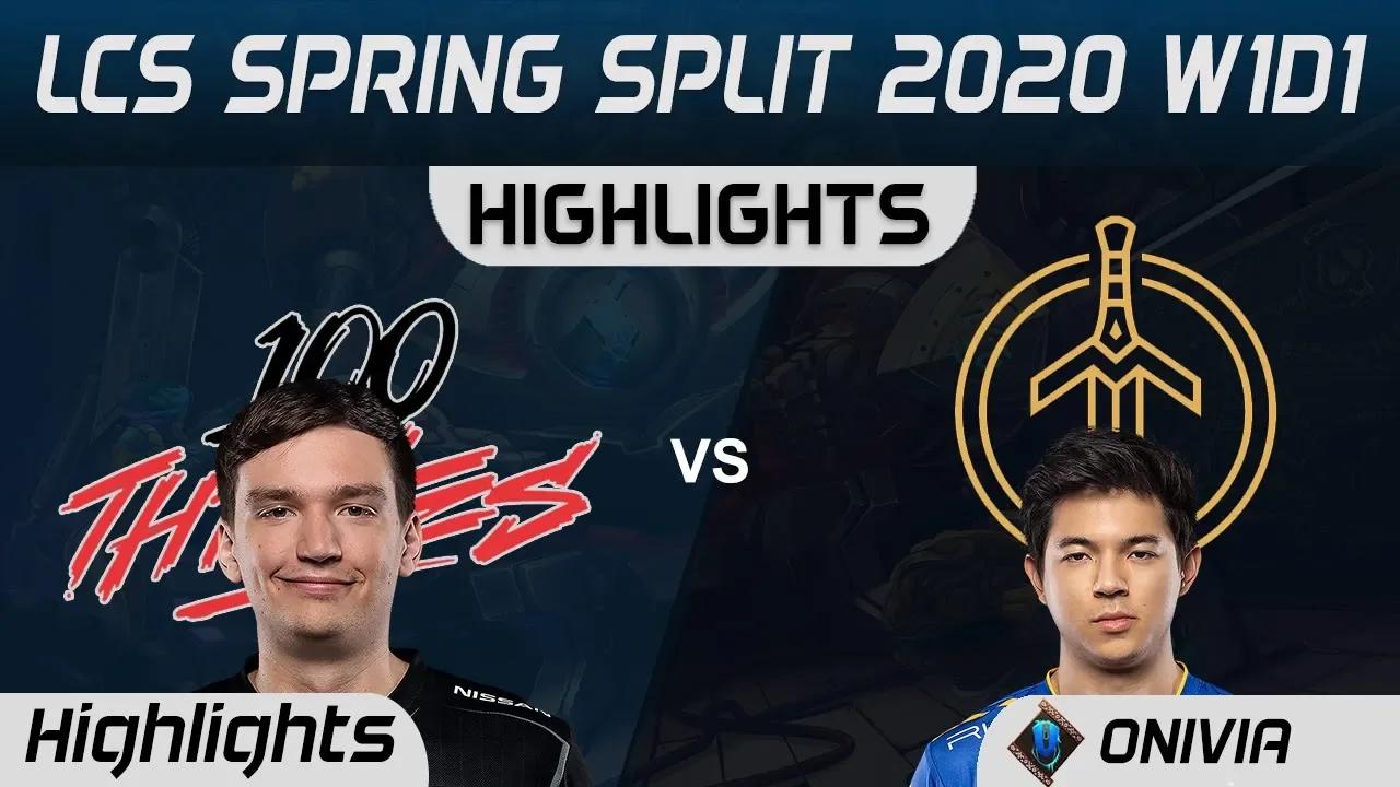 100 vs GG Highlights LCS Spring 2020 W1D1 100 Thieves vs Golden Guardians LCS Highlights 2020 by Oni thumbnail