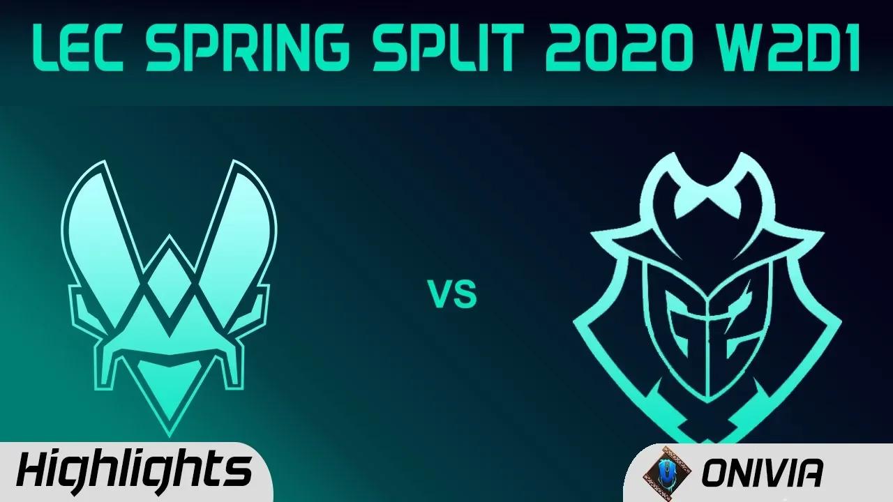 VIT vs G2 Highlights LEC Spring 2020 W2D1 Team Vitality vs G2 Esports LEC Highlights 2020 by Onivia thumbnail