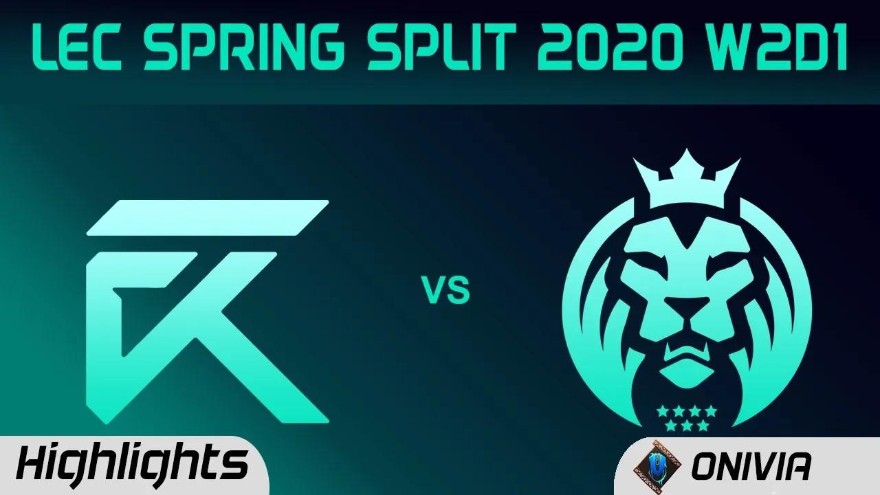 XL vs MAD Highlights LEC Spring 2020 W2D1 Excel Esports vs Mad lions LEC Highlights 2020 by Onivia thumbnail