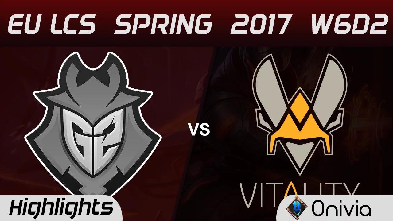 G2 vs VIT Highlights Game 1 EU LCS Spring 2017 W6D2 G2 Esports vs Vitality thumbnail