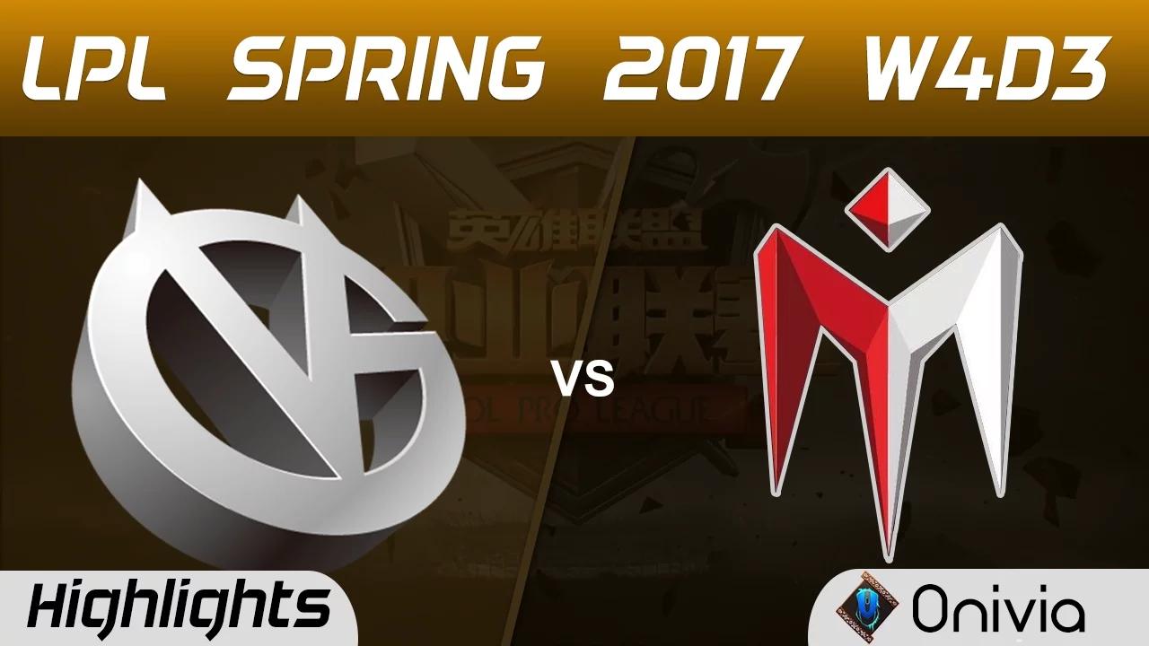 VG vs IM Highlights Game 1 LPL Spring 2017 W4D3  Vici Gaming vs I May thumbnail