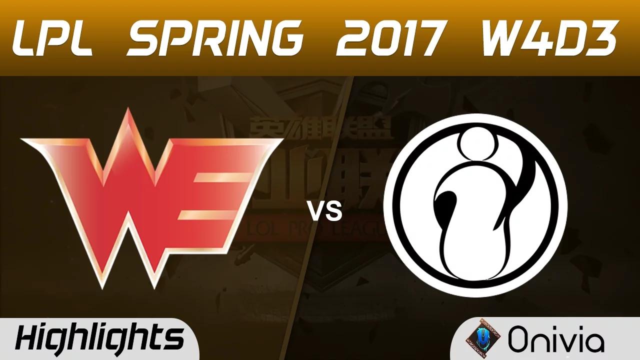 WE vs IG Highlights Game 1 LPL Spring 2017 W4D3  Team WE vs Invictus Gaming thumbnail