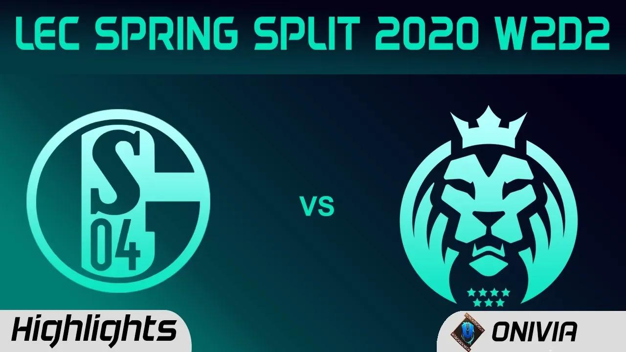 S04 vs MAD Highlights LEC Spring 2020 W2D2 FC Schalke 04 vs MAD Lions LEC Highlights 2020 by Onivia thumbnail