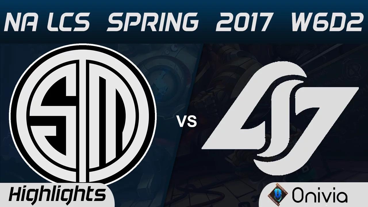 TSM vs CLG Highlights Game 1 NA LCS Spring 2017 W6D2 Team Solo Mid vs Counter Logic Gaming thumbnail