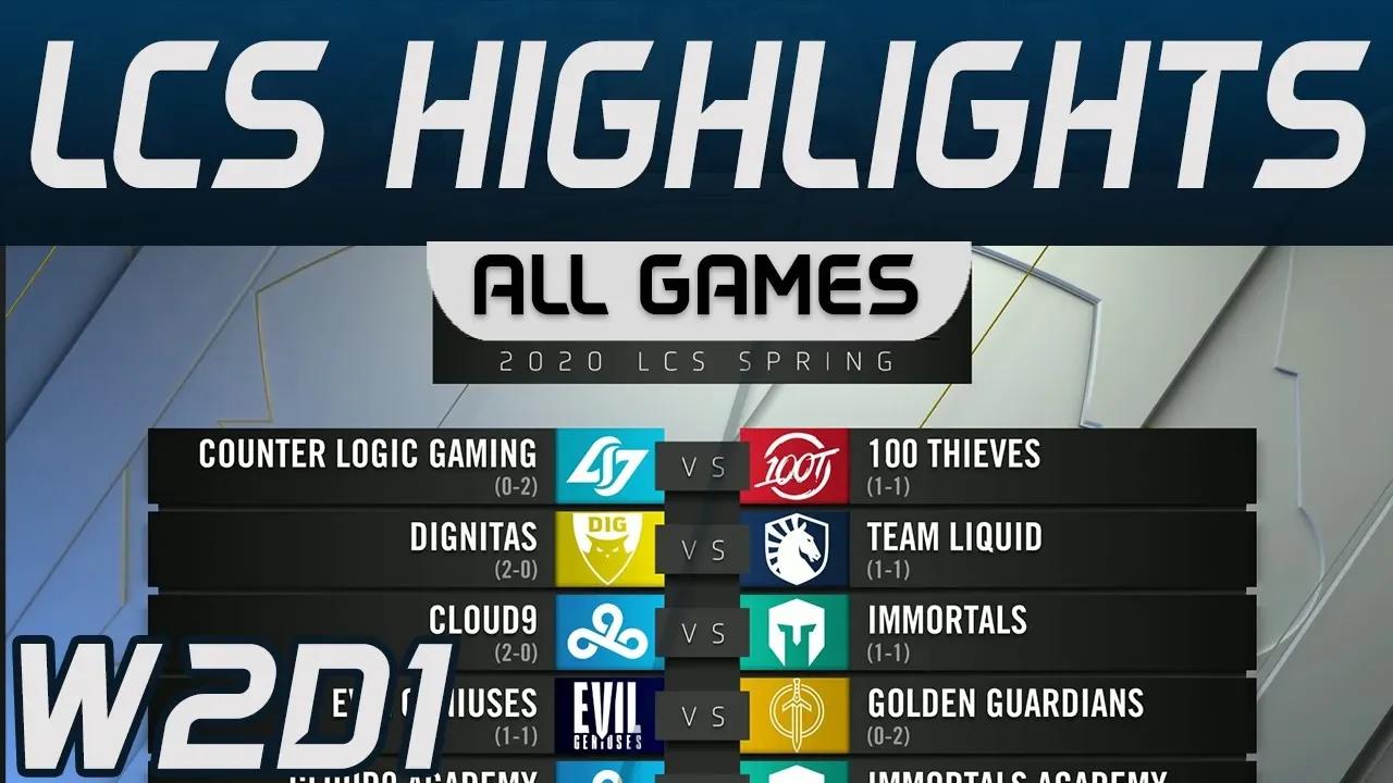 LCS Highlights Week2 Day1 LCS Spring 2020 All Games By Onivia thumbnail