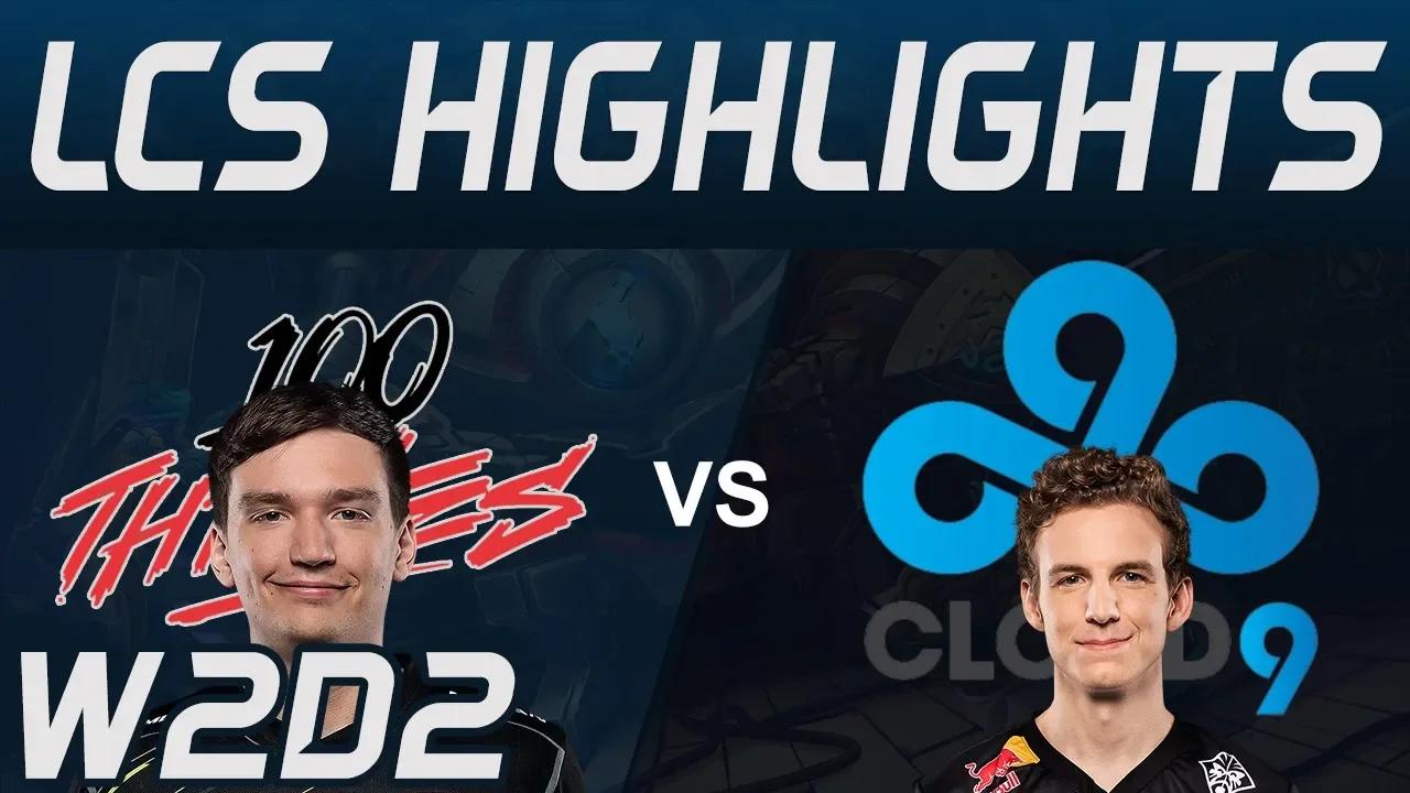 100 vs C9 Highlights LCS Spring 2020 W2D2 100Thieves vs Cloud9 LCS Highlights 2020 by Onivia thumbnail