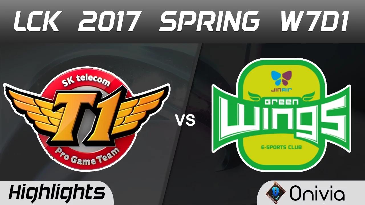 SKT vs JAG Highlights Game 1 LCK Spring 2017 W7D1 SK Telecom T1 vs Jin Air Green Wings thumbnail