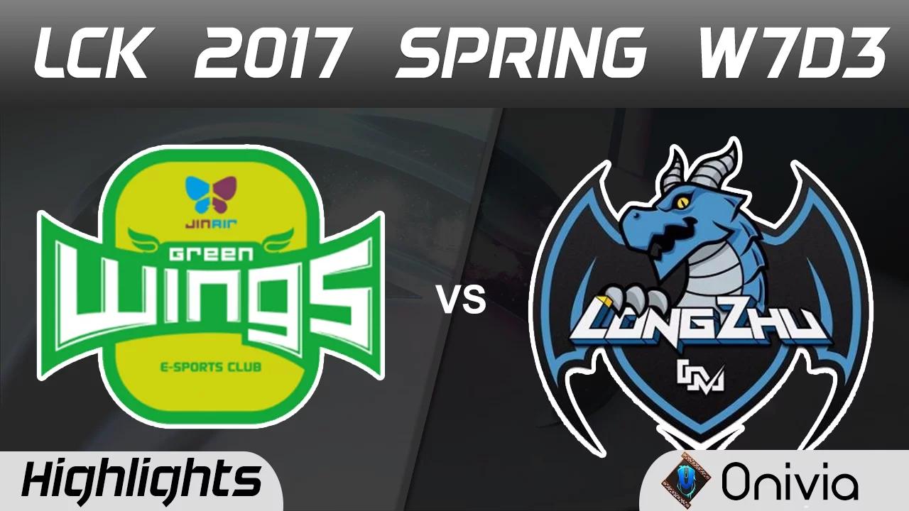 JAG vs LZ Highlights Game 1 LCK Spring 2017 W7D3 Jin Air Green Wings vs Longzhu Gaming thumbnail