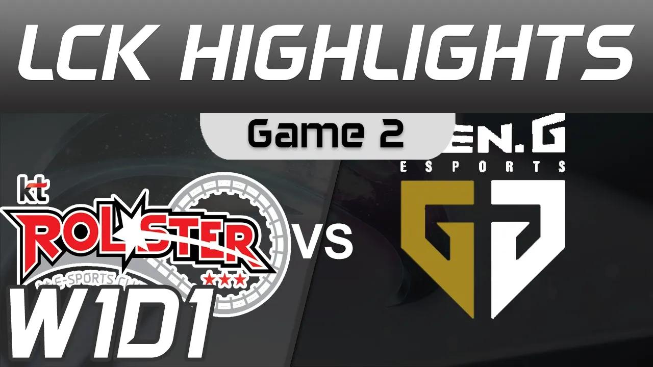 KT vs GEN Highlights Game 2 LCK Spring 2020 KT Rolster vs Gen G LCK Highlights 2020 by Onivia thumbnail