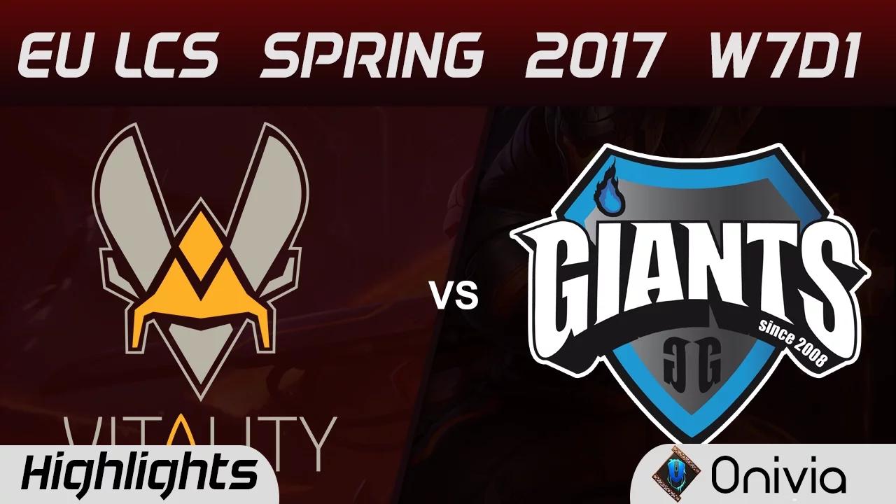 VIT vs GIA Highlights Game 2 EU LCS Spring 2017 W7D1 Vitality vs Giants thumbnail