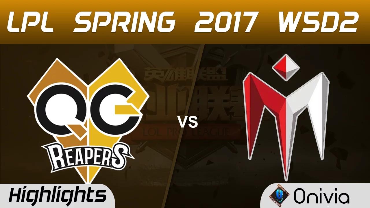 QG vs IM Highlights Game 1 LPL Spring 2017 W5D2 Qiao Gu Reapers vs I May thumbnail